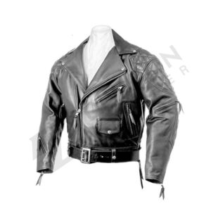 Leather jumper jacket for gay