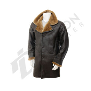 Leather short coat men