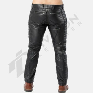 Leather gay style pant