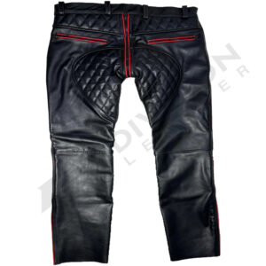 Leather padded smoker pant
