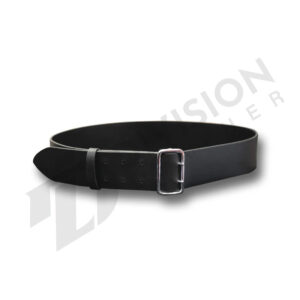 Leather double needle police waist belt