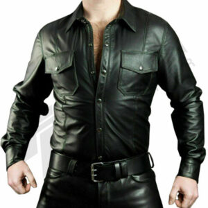 Leather police uniform