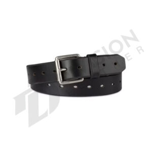 Leather double needle police waist belt