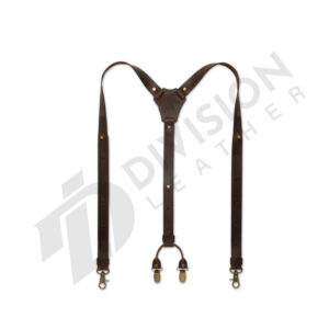Leather suspender braces