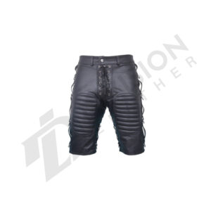 Leather gay shorts