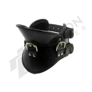 Leather gay neck collar