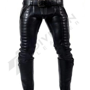 Leather gay style pant