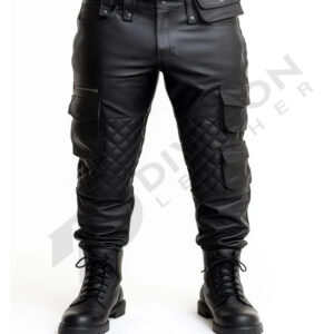 Leather padded smoker pant