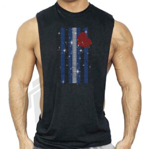 Leather pride sleeveless