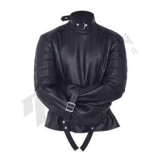 Leather gay straight jacket