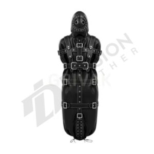 Leather gay bondage suit