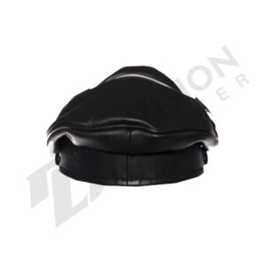 Leather muir boss cap