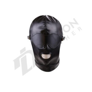 Leather gay face hood