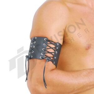 Leather bicep band