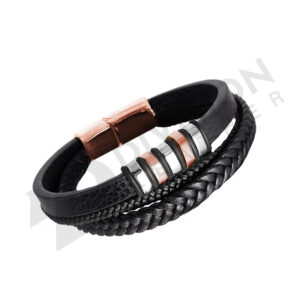 Leather wristband