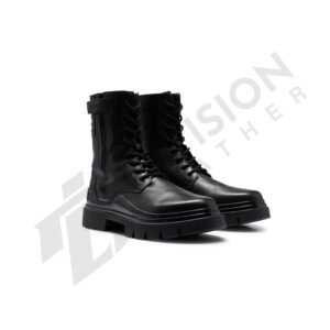 Leather boss boots