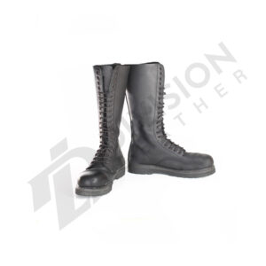 Leather knee high boots