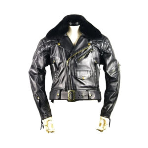 Leather jumper jacket for gay