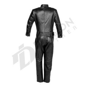 Leather gay jumper suit