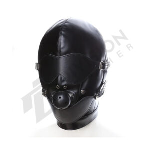 Leather gay face hood