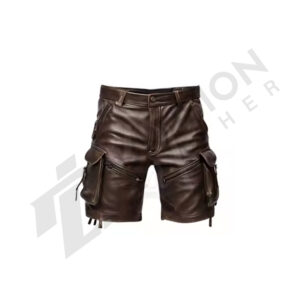 Leather boxer shorts