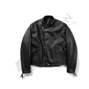Leather longlists jacket