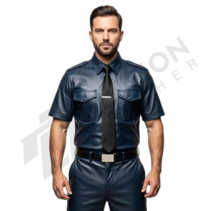 Leather police uniform
