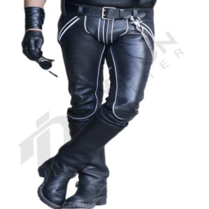 Leather gay style pant