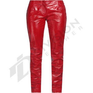 Leather jeans pant