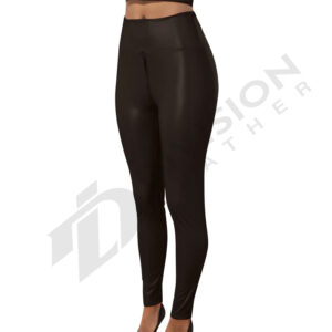 Leather high crotch pant