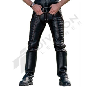 Leather padded smoker pant