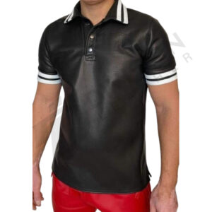 Leather Polo Shirt