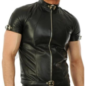Leather Shirt short sleeve
